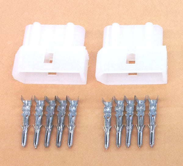 Philmore 61-105, 1 Pair of 5 Pin 0.062" Male Molex Connectors w/10 Male Pins