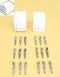 Philmore 61-309, 1 Pair of 9 Circuit In-Line 0.093" Male Pin 3191 Connectors