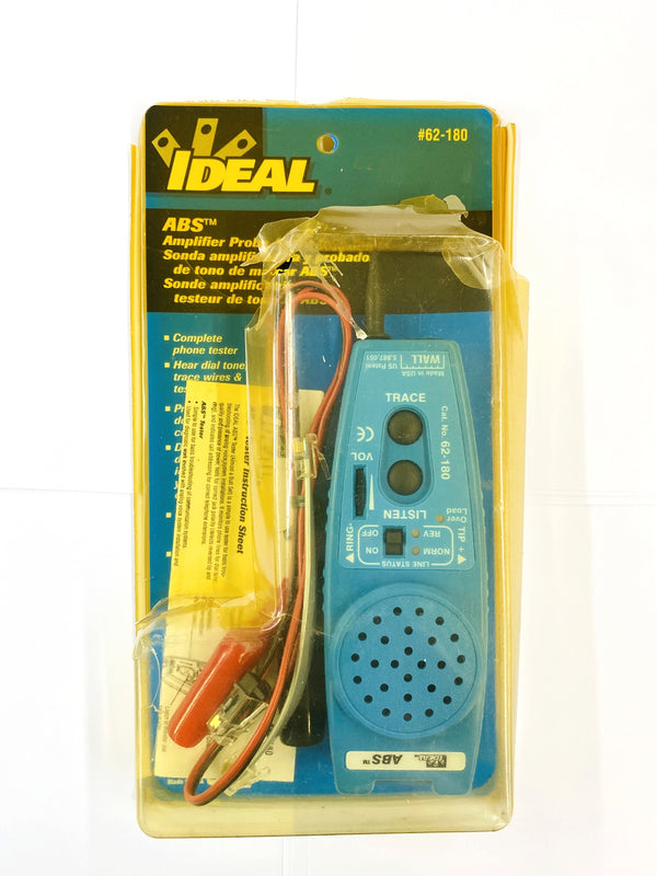 Ideal 62-180, ABS Amplifier Probe & Dial Tone Tester ~ NOS (Damaged Package)