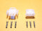 Amp 628-3, 3 Circuit Universal MATE-N-LOK Connectors ~ Male & Female w/ Pins
