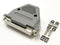 HD 62 Pin Female D-Sub Cable Mount Connector w/ Plastic Cover & Hardware DB62