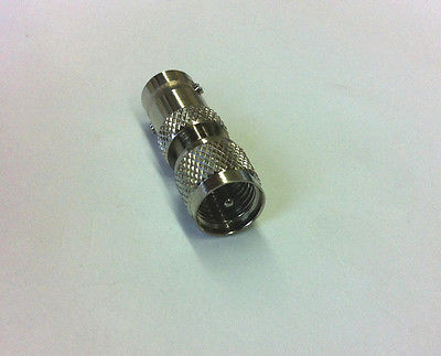 Female BNC Jack  to Male Mini UHF Plug Adapter RFA8322 - MarVac Electronics