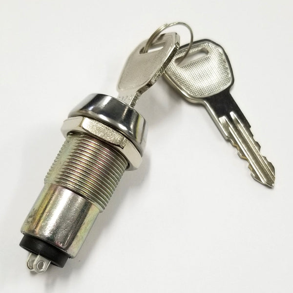 NEW SPST ON or OFF Position Key Switch, Key Removable in ON or OFF Position