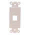 Philmore 72-5051, White Designer Decora Style Single Port Keystone Insert