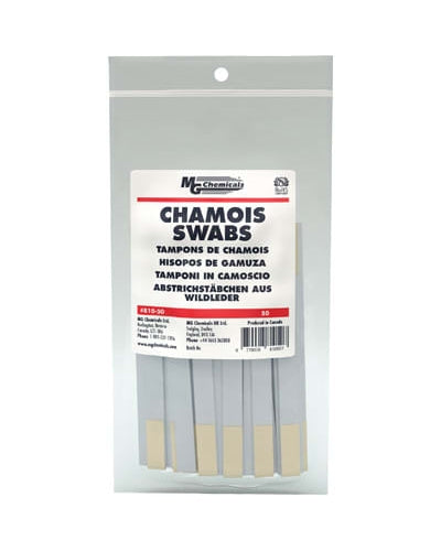 MG Chemicals # 810-15 Single Head Chamois Swabs ~ 15 Piece Bag