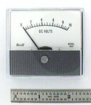 Shurite 8107Z, 0-10 Volt DC Analog Meter ~ 2.5" x 2.3" Panel Face, 2" Round Body
