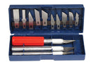 16 Piece Hobby Knife Set W/Aluminum Collet Chucks and Plastic Storage Box