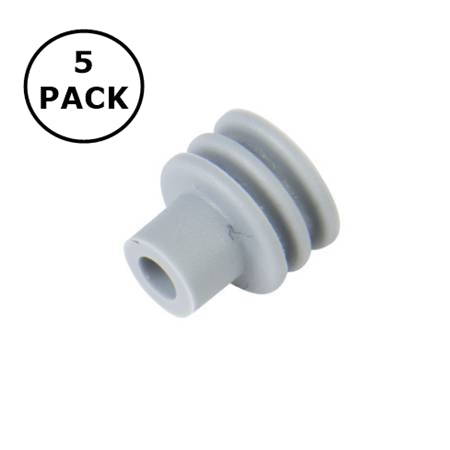 Noble # 8315, 5 Pack of Delphi Weather Pack Grey Seals for 16-14 Gauge Wire