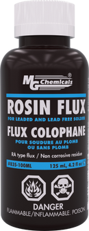 MG Chemicals 835-100mL, 125 mL (4.22 oz.) Bottle of Rosin Flux