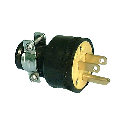 Philmore # 8520, 3 Pin Male AC Plug with Rubber Insulated Body