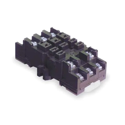Philmore 86-206, 11 Pin (0.187" Blade) Relay Socket ~ DIN Rail or Surface Mount