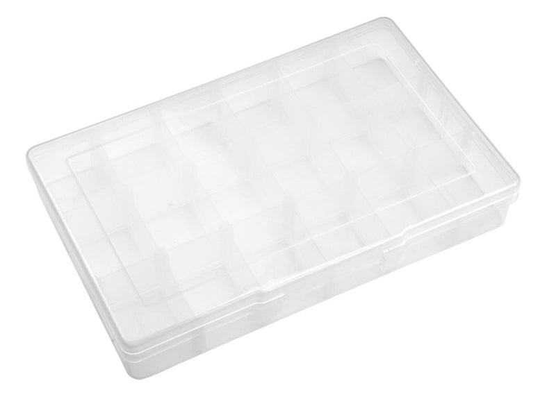 18 Section Plastic Storage Container (12-1/4" x 7-3/4" x 1-3/4")