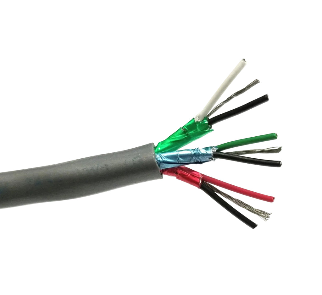 25' Belden 8777, 3 Pair 22 Gauge, Individually Shielded Paired Cable ...