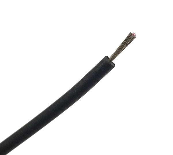10' Belden 8899 18AWG BLACK Test Lead Hook Up Wire, 5KV 5000 Volt Rated ~ 10 Feet