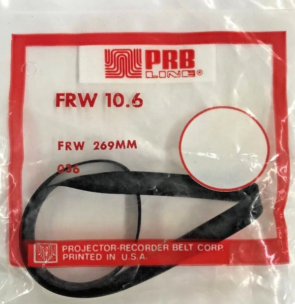 PRB FRW 10.6 Flat Belt for VCR, Cassette, CD Drive or DVD Drive FRW10.6