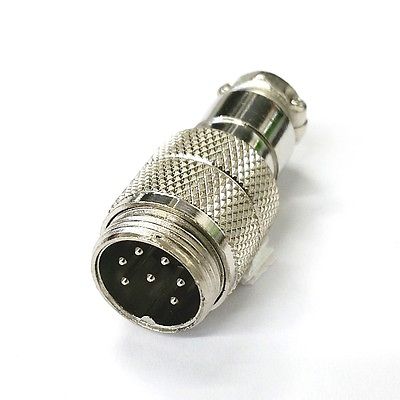 7 Pin Male In-Line CB Mic or Ham Radio Microphone Connector - MarVac Electronics