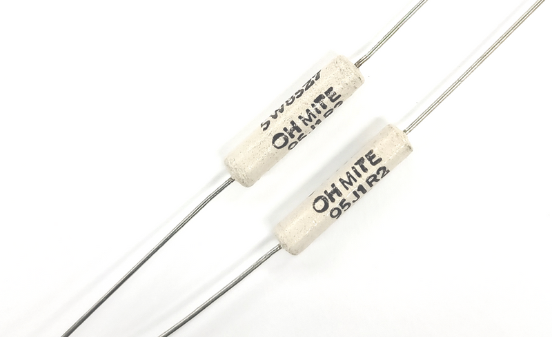 Lot of 2, Ohmite 95J1R2 1.2 Ohm 5 Watt Wirewound Power Resistors 5W