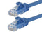 7 Foot BLUE CAT6 Ethernet Patch Cable with Snagless Flexboot Ends DC-568P-7BLMB