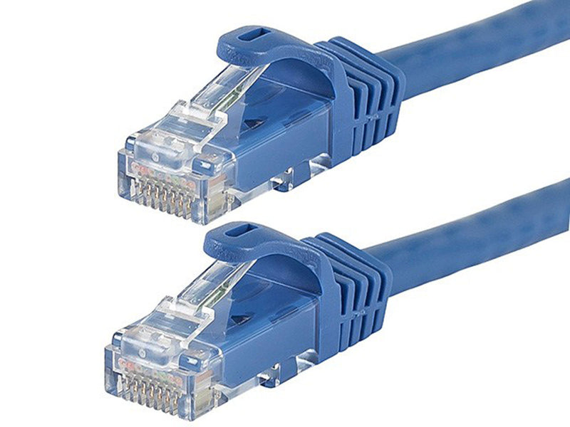 14 Foot BLUE CAT6 Ethernet Patch Cable with Snagless Flexboot Ends MV9792