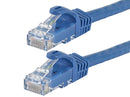 50 Foot BLUE CAT6 Ethernet Patch Cable with Snagless Flexboot Ends 72-111-50-BU
