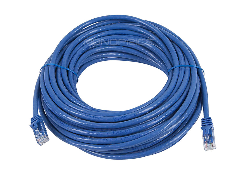 50 Foot BLUE CAT6 Ethernet Patch Cable with Snagless Flexboot Ends 72-111-50-BU