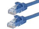 10 Foot BLUE CAT6 Ethernet Patch Cable with Snagless Flexboot Ends DC-568P-10BLMB