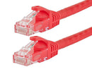 14 Foot RED CAT6 Ethernet Patch Cable with Snagless Flexboot Ends MV9824