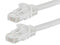 25 Foot WHITE CAT6 Ethernet Patch Cable with Snagless Flexboot Ends MV9826