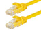 6"  Foot YELLOW CAT6 Ethernet Patch Cable with Snagless Flexboot Ends MV9839