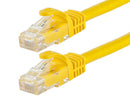 7 Foot YELLOW CAT6 Ethernet Patch Cable with Snagless Flexboot Ends MV9838