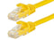 1 Foot YELLOW CAT6 Ethernet Patch Cable with Snagless Flexboot Ends 72-111-1-YL