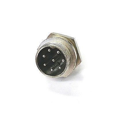 8 Pin Male Chassis Panel CB Mic or Ham Radio Microphone Connector - MarVac Electronics
