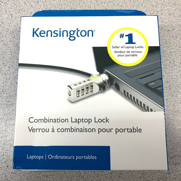 Kensington K64673AM, 4 Number Combination Lock Laptop Cable ~ 6 Foot Length