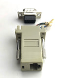 AD-9MT6-G1 DB9 Male to RJ11 6 Conductor Modular Adapter, Gray 1 Piece Housing