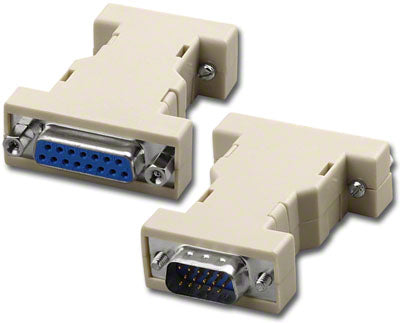 AD-D15F15HM DB15 Female to High Density DB15 Male, Mac Monitor Adapter