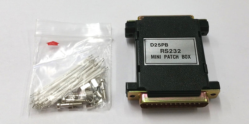 AD-D25PB, DB25 Male to Female Jumper Patch Box Adapter with Jumper Wires D25PB