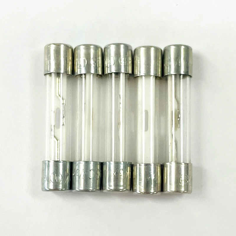 5 Pack of Buss AGC-1/32, 0.031A 250V Fast Acting (Fast Blow) Glass Body Fuses
