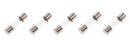 5 Pack of Buss AGX-1, 1A 250V Fast Acting (Fast Blow) Glass Fuses 1/4" x 1"