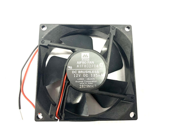 Aromat E AIF802714, 80mm x 80mm x 25mm 12V DC Cooling Fan