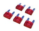 64-6010, Philmore 10A 32V ATM Mini Blade Automotive Fuse, Red, 5 pack