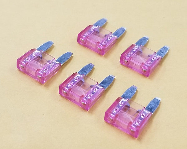 Philmore 64-6003 3A 32V ATM Mini Blade Automotive Fuse, Violet, 5 pack