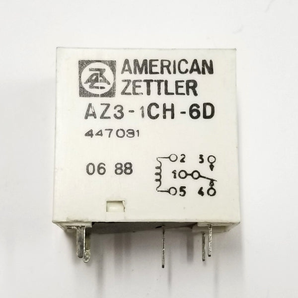 American Zettler # AZ3-1CH-6D SPDT 6V DC Coil Relay, 5A @ 240V AC, 30V DC