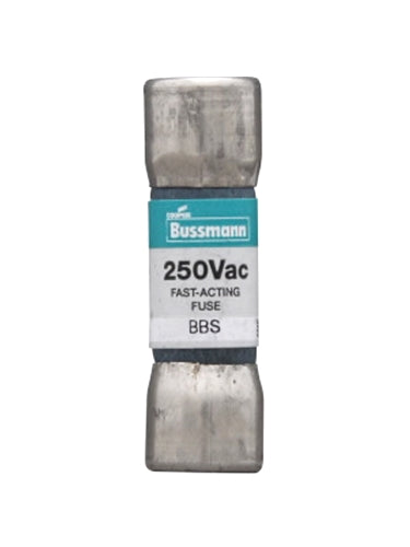 Buss BBS-8, 8A 250V Fast Acting (Fast Blow) Fiber Body Supplemental Fuse