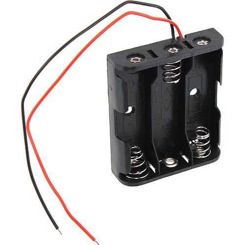 BH331W Three (3) AA Cell (UM-3) Plastic Battery Holder with Wire Leads