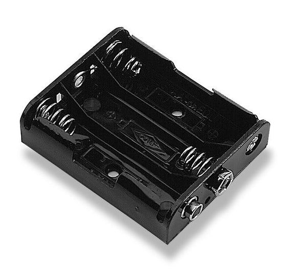 Philmore BH331 Three (3) AA Cell (UM-3) Battery Holder with Snap Connection