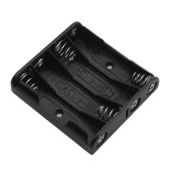 Philmore BH441P Four (4) AAA Cell (UM-4) Plastic Battery Holder, PC Board Mount