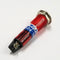 Sato Parts # BN-5665-1-R, 12mm Round Red Domed Neon Indicator Light, 100V ~ 125V