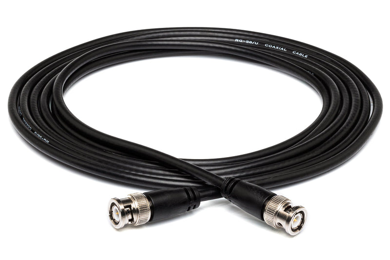 HOSA BNC-58-125, 50 Ohm BNC Male to BNC Male Cable 25 Feet