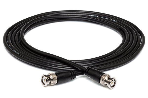 HOSA BNC-58-1100, 50 Ohm BNC Male to BNC Male Cable 100 Feet