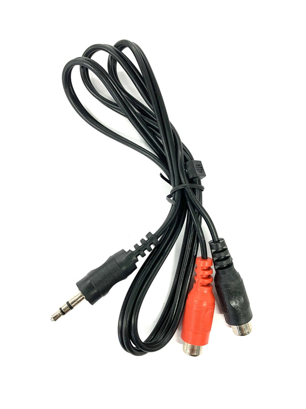 CA70-3FT, 3.5mm (1/8") Stereo Male to Dual RCA Female "Y" Cable ~ 3 Foot Length